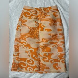 Fendi Jacquard Pencil Skirt